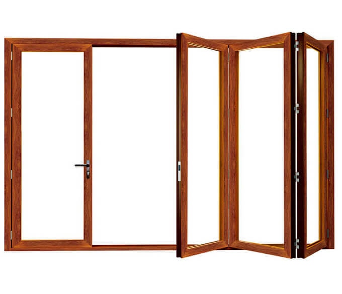 High Quality Customized Aluminum Folding Doors Double Tempered Glazing