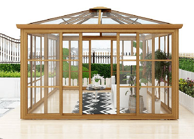 The Important Role Of The Sun Room In The Villa Courtyard In Winter